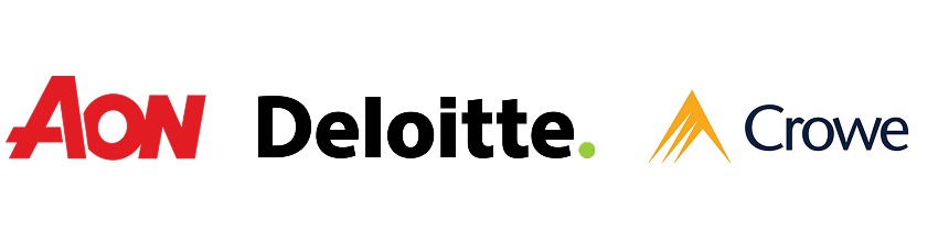 Aon, Deloitte, Crowe Logo