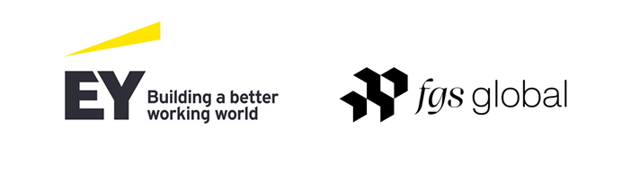EY and FGS Global Logos